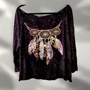 Black Dream Catcher Top